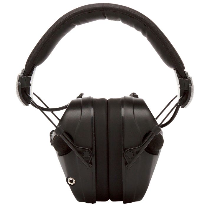 Pyramex VGPME20 Venture Gear Sentinel Muff Polymer 26 dB Over the Head Black Adult 1 Pair