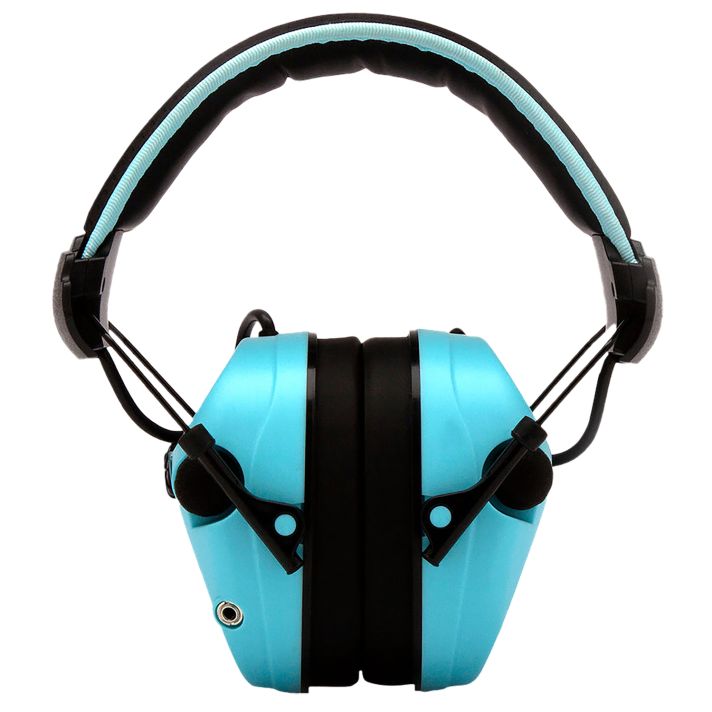 Pyramex VGPME26 Venture Gear Sentinel Muff Polymer 26 dB Over the Head Powder Blue/Black Adult 1 Pair