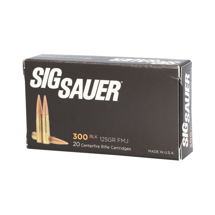 Sig Sauer E300B120 Elite Performance300 Blackout 125 gr Full Metal Jacket 20 Per Box/ 25 Case