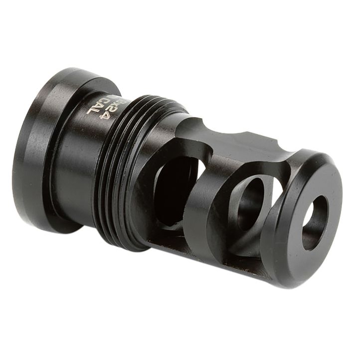 Griffin Armament TMPB30C5824 Paladin 2 Port Taper Mount Black Melonite QPQ 17-4 Stainless Steel with 5/8"-24 tpi Threads, 1.88" OAL & 1.07" Diameter for 30 Cal
