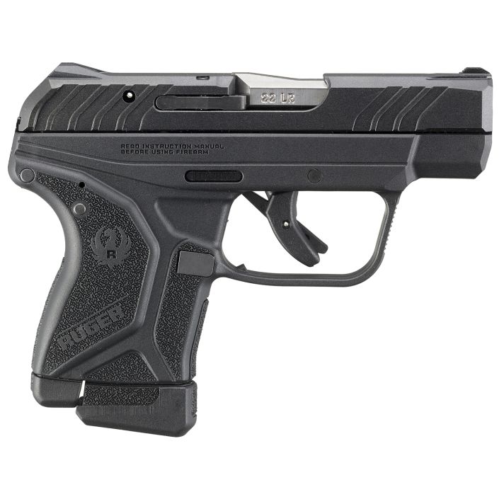 Ruger 13705 LCP II22 LR 10+1 2.75" Satin Stainless Barrel, Black Oxide Serrated Slide & Textured Polymer Frame/Grip, Lite Rack System