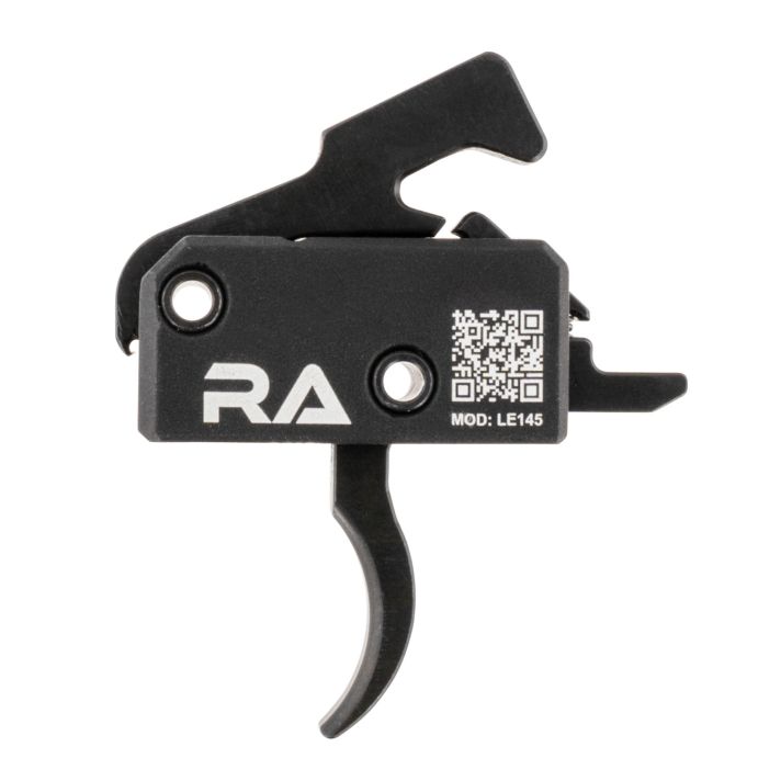 Rise Armament LE145AWP LE145 Tactical Single-Stage Curved Trigger with 4.50 lbs Draw Weight & Black Hardcoat Anodized Finish for AR-Platform Right