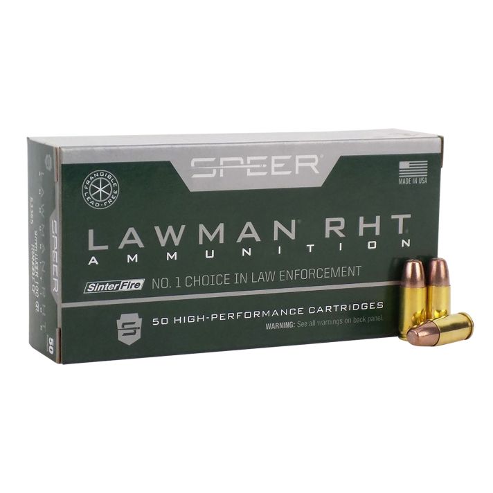 Speer 53365 Lawman Training RHT 9mmLuger 100gr SinterFire Frangible 50 Per Box/20 Case
