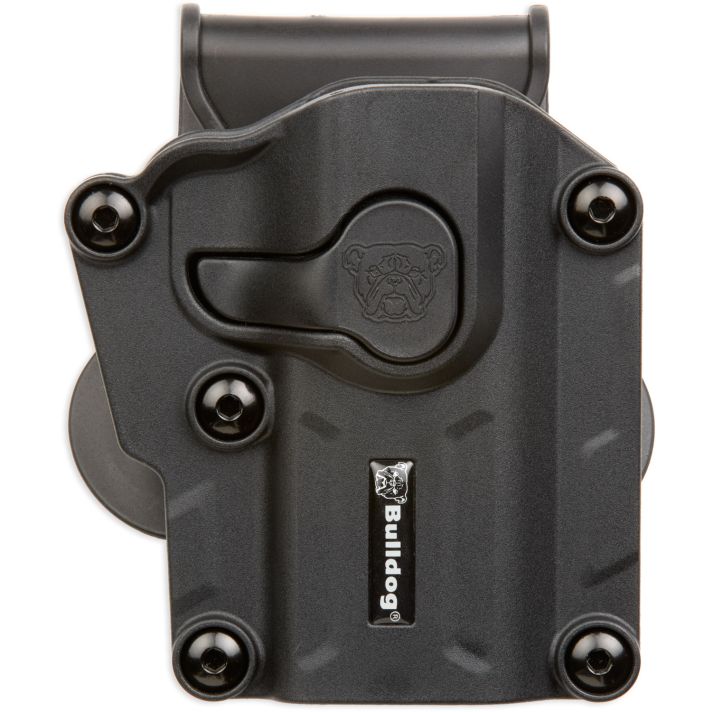 Bulldog MX001 Max Multi Fit OWB Black Polymer Paddle Fits Sig P250/P320 Fits S&W M&P 9/40/45 Fullsize Right Hand