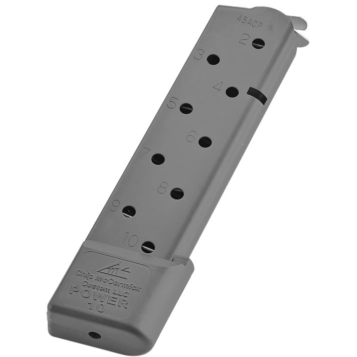 CMC Products 16150C Power Mag10rd 45 ACP Fits 1911 Government Black Stainless Steel