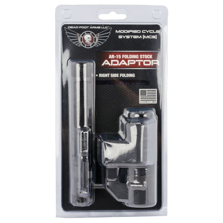 Dead Foot DFAMCSRFSRC2BN1 Modified Cycle Systemwith Right Side Folding Stock Adaptor Black DLC BCG