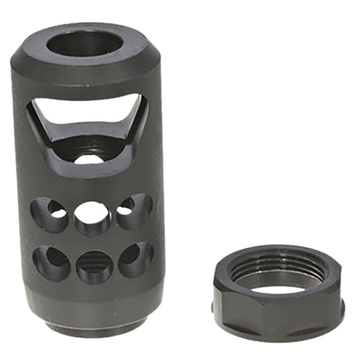 Ruger 90641 American Ranch Muzzle Brake fits American Ranch .450 Bushmaster/ Marlin Lever-Action .45-70 Govt, Alloy Steel w/Matte Black Finish, 11/16"x24 Threads, 2.20" OAL x 1" Diameter