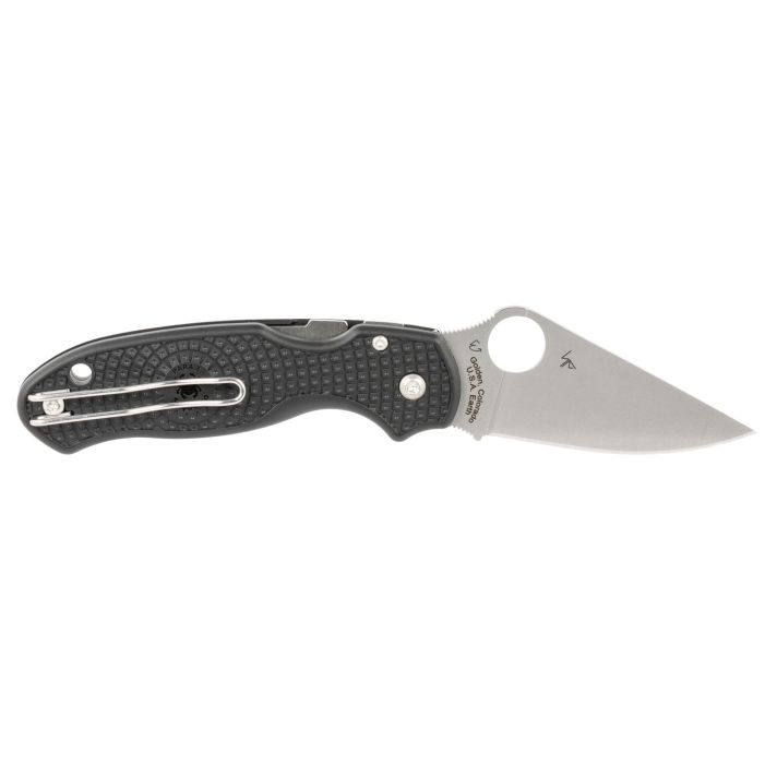 Spyderco C223PBK Para 3 Lightweight 2.92" Folding Clip Point Plain CTS BD1 SS Blade FRN Black Includes Pocket Clip