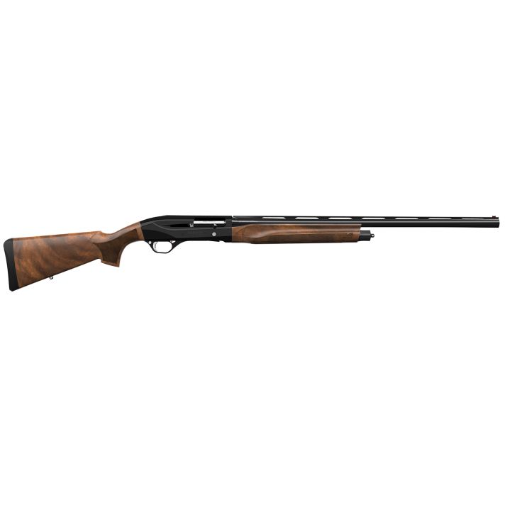 Retay USA GORPLBLK28 Gordion Upland Inertia Plus 12 Gauge with 28" Deep Bore Drilled Barrel, 3" Chamber, 4+1 Capacity, Polished Jet Black Metal Finish & Turkish Walnut Stock Right Hand (Full Size)