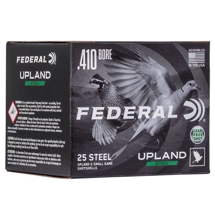 Federal USH4106 Upland Field & Range 410Gauge 3" 3/8oz 6Shot 25 Per Box/10 Case