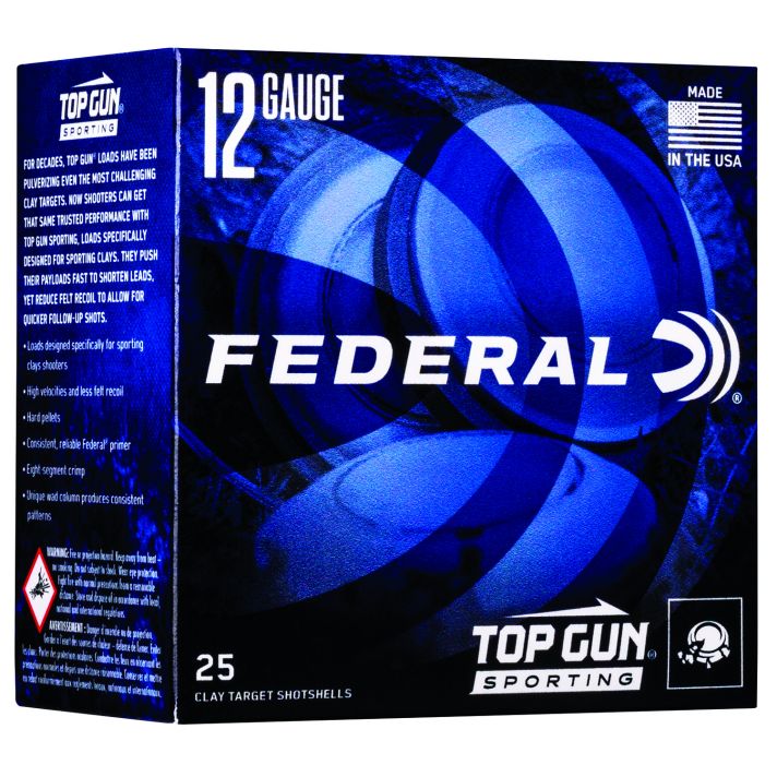 Federal TGSH1275 Top Gun12Gauge 2.75" 1oz 7.5Shot 25 Per Box/10 Case