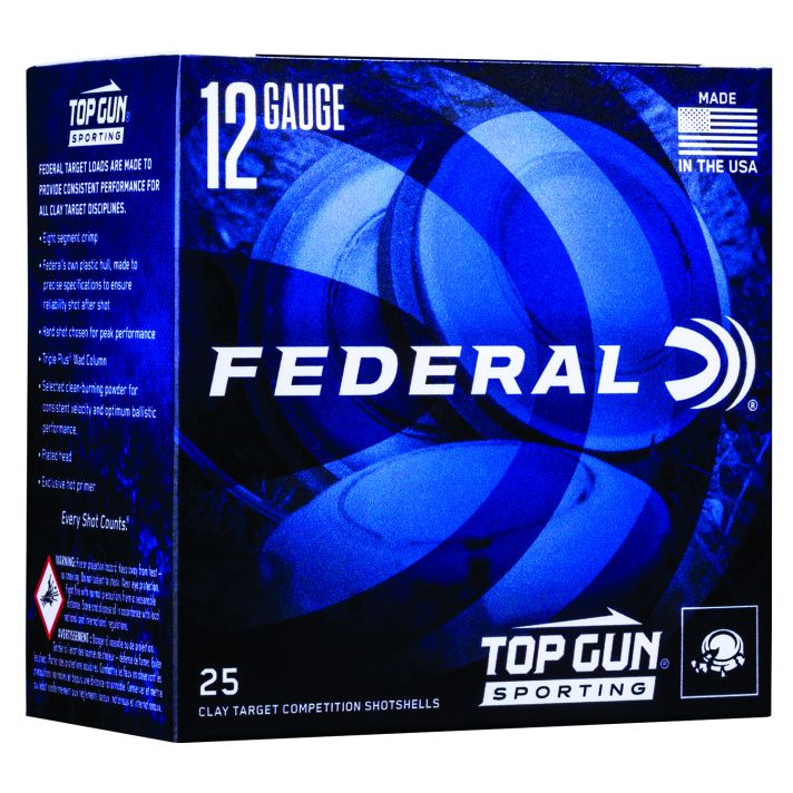 Federal TGSH128 Top Gun12Gauge 2.75" 1oz 8Shot 25 Per Box/10 Case