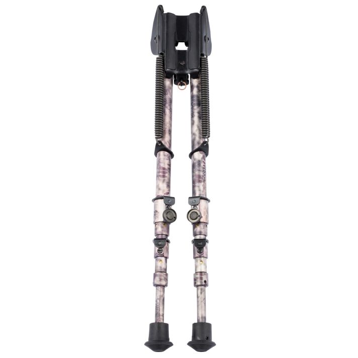 Harris Bipods 25C Non-Swivel 25C Swivel Stud, 13.50"-27", Kryptek Highlander Steel/Aluminum, Rubber Feet