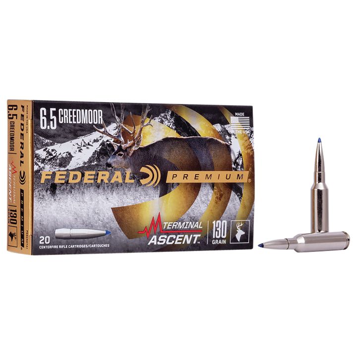 Federal P65CRDTA1 Premium Terminal Ascent 6.5Creedmoor 130gr 20 Per Box/10 Case