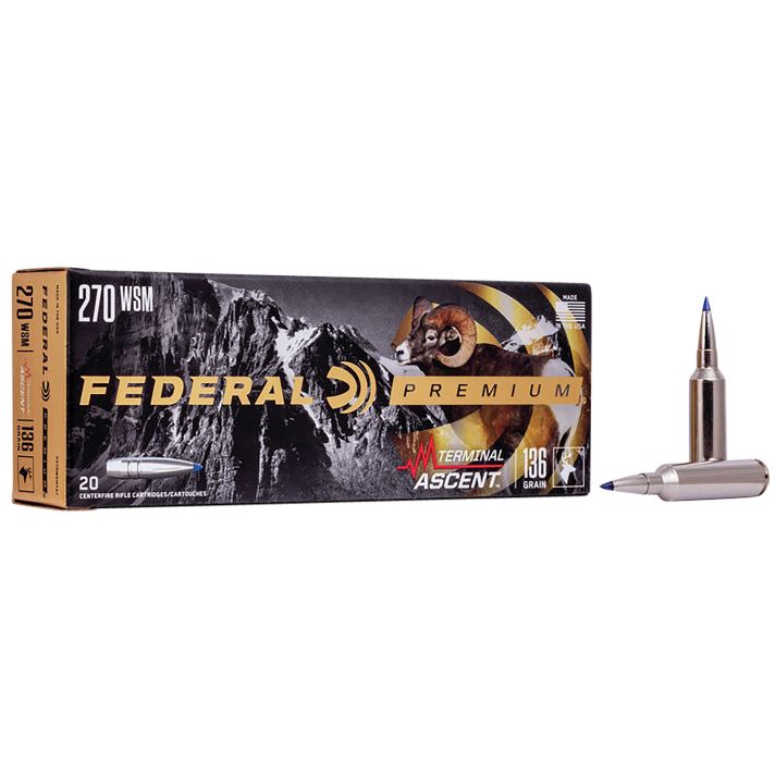 Federal P270WSMTA1 Premium Terminal Ascent 270WSM 136gr 20 Per Box/10 Case
