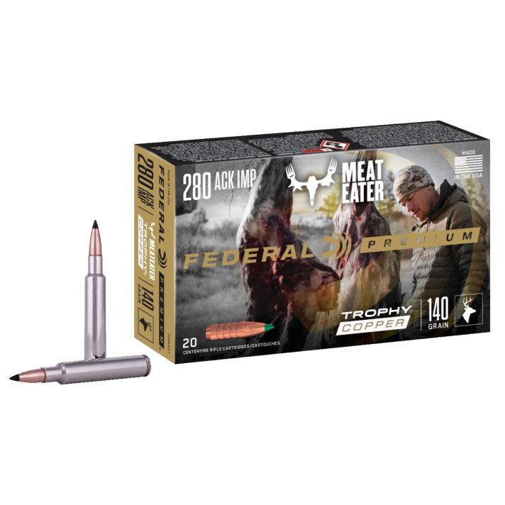Federal P280A1TC1 Premium280Ackley Improved 140gr Trophy Copper 20 Per Box/10 Case
