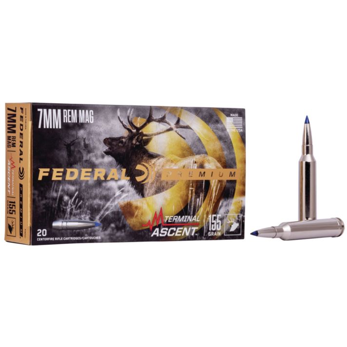 Federal P7RTA1 Premium Terminal Ascent 7mmRemMag 155gr 20 Per Box/10 Case