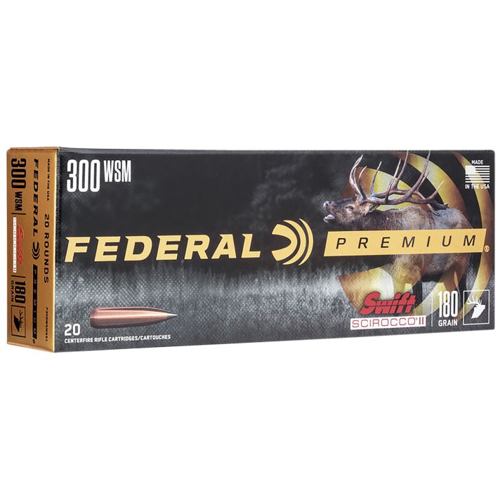Federal P300WSMSS1 Premium300WSM 180gr Swift Scirocco II 20 Per Box/10 Case