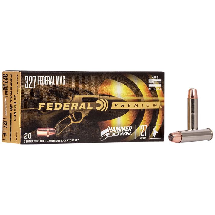Federal LG327F1 Premium HammerDown 327FederalMag 127gr Bonded Hollow Point 20 Per Box/10 Case