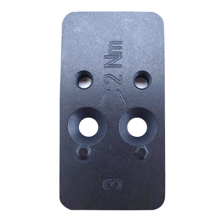 HK 50254263 Optic Plate #3 Black, Steel Fits HK VP9 OR C-More STS2 Pattern Footprint Mount