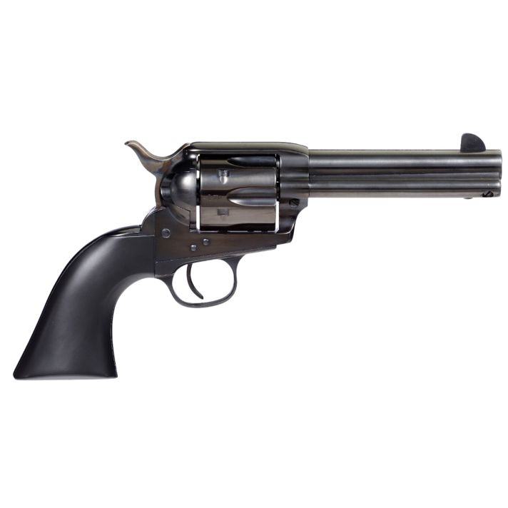 Taylors & Company 555162 Devil Anse357 Mag Caliber with 4.75" Blued Finish Barrel, 6rd Capacity Blued Finish Cylinder, Color Case Hardened Finish Steel Frame & Matte Black Wood Grip