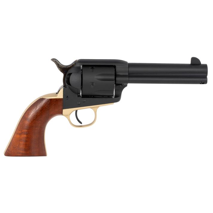 Taylors & Company 550432 Old Randall45 Colt (LC) Caliber with 4.75" Barrel, 6rd Capacity Cylinder, Overall Blued Finish Steel & Walnut Navy Size Grip