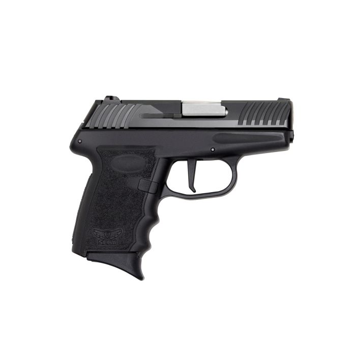 SCCY Industries DVG1CBE DVG-1Striker Fire 9mm Luger Caliber with 3.10" Barrel, 10+1 Capacity, Black Finish Frame, Serrated Black Nitride Stainless Steel Slide & Finger Grooved Polymer Grip