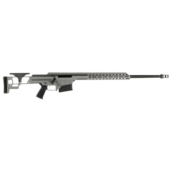 Barrett 18504 MRAD338 Lapua Mag 26" 10+1 Tungsten Gray Cerakote Tungsten Gray Fixed Adjustable Comb Stock Black Polymer Grip Right Hand