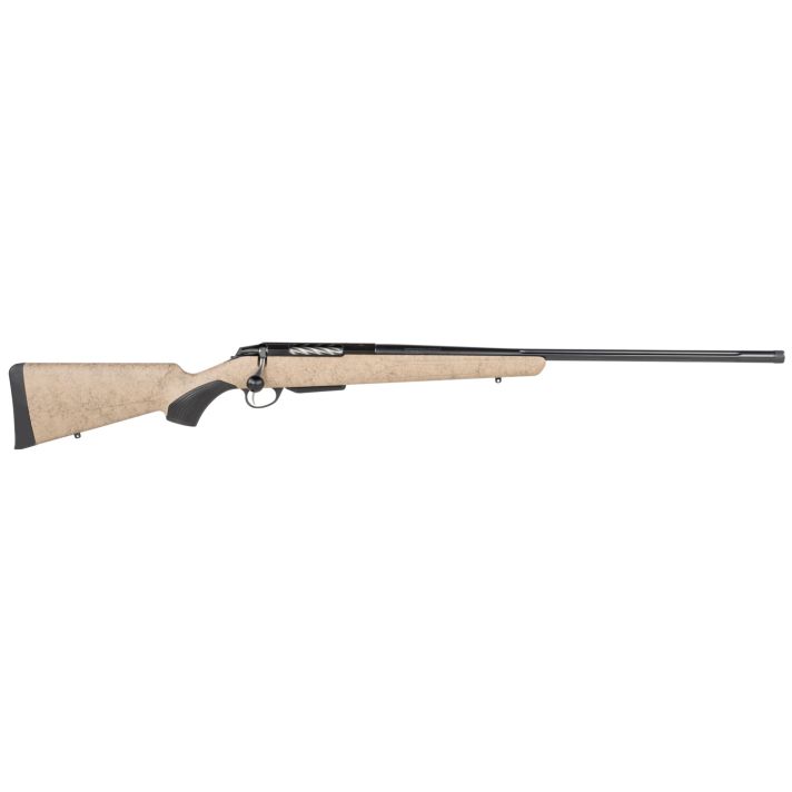 Tikka JRTXRT340 T3x Lite 270 WSM 3+1 24.30" Fluted/Threaded, Black Barrel/Rec, Black Webbed Tan Roughtech Synthetic Stock, Interchangeable Grip, Muzzle Brake