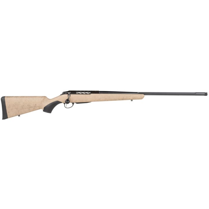 Tikka JRTXRT382 T3x Lite 6.5 Creedmoor 3+1 24.30" Fluted/Threaded, Black Barrel/Rec, Black Webbed Tan Roughtech Synthetic Stock, Interchangeable Grip, Muzzle Brake
