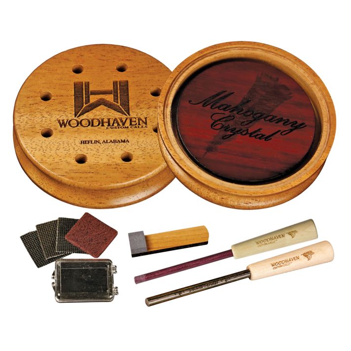 Woodhaven WH355 Mahogany CrystalFriction Call Attracts Turkeys Natural Glass/Wood