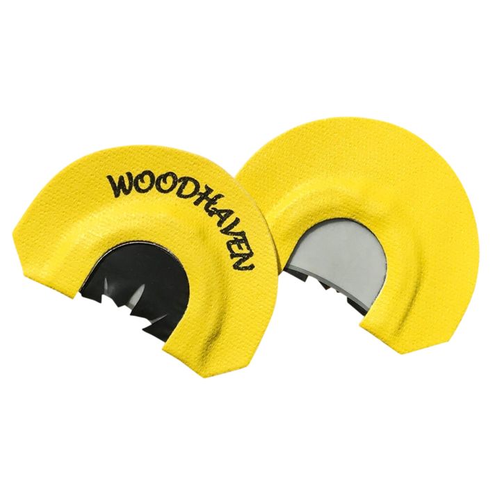 Woodhaven WH103 Black ReactorDiaphragm Call Triple Reed Attracts Turkeys Yellow