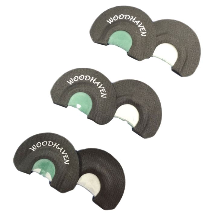 Woodhaven WH091 NinjaDiaphragm Call Triple Reed Attracts Turkeys Black 3 Per Pkg