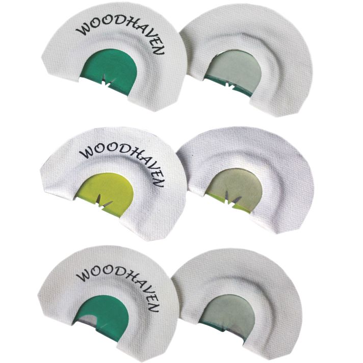 Woodhaven WH016 Top 3 Pro Pack Diaphragm Call Triple Reed Attracts Turkeys White 3 Per Pkg