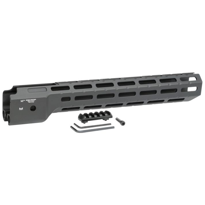 Midwest Industries MICRPC9X CombatRuger PC9 M-Lok Handguard Black Hardcoat Anodized 6061-T6 Aluminum 14"