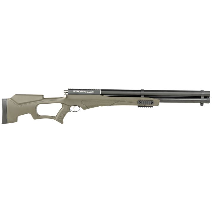 Umarex USA 2252659 Air SaberPCP Air Archery Gun 1rd Bolt Action, 2 Stage Trigger, Picatinny Accessory Rails, Green Fixed Thumbhole Stock Includes 3 Field Tipped Arrows