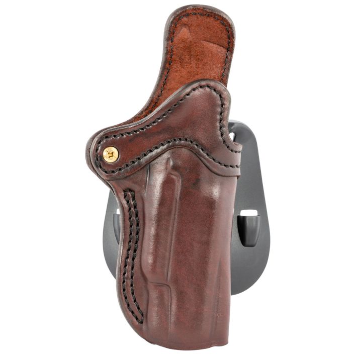 1791 Gunleather ORPDH1SBRR BH1 Optic Ready Size 01 OWB Style made of Leather with Signature Brown Finish, Adjustable Cant & Paddle Mount Type fits 4-5" Barrel 1911 for Right Hand