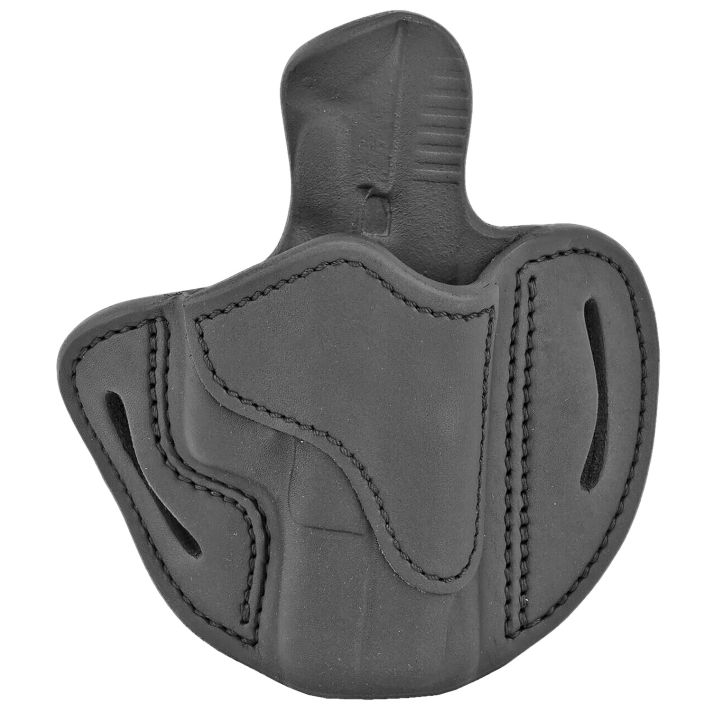 1791 Gunleather ORBH21SBLR BH2.1 Optic Ready OWB Size 2.1 Stealth Black Leather Belt Slide Compatible w/Glock 17/S&W M&P Shield/Springfield XD Right Hand