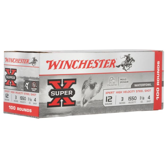 Winchester Ammo WEX1234VP Super X Xpert High Velocity 12Gauge 3" 1 1/8oz 4Shot 100 Per Box/2 Case *Value Pack