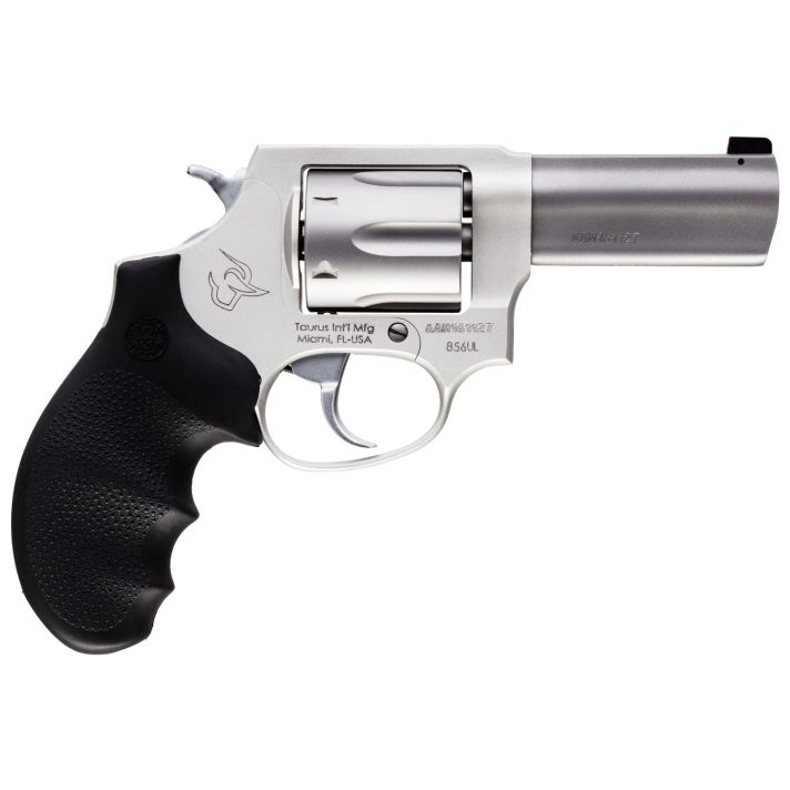 Taurus 2-85639ULNS 856 Ultra-Lite Defender 38 Special +P 6rd 3" Matte Stainless Steel Black Hogue Rubber Grip