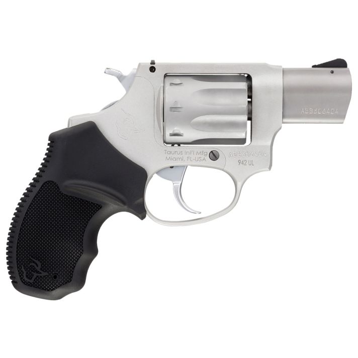Taurus 2942029 94222 LR 8rd 2" Barrel, Overall Matte Finish Stainless Steel & Finger Grooved Black Polymer Grip