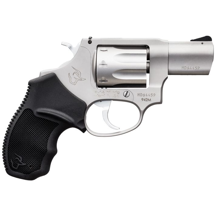 Taurus 2942M029 94222 WMR 8rd 2" Barrel, Overall Matte Finish Stainless Steel & Finger Grooved Black Polymer Grip