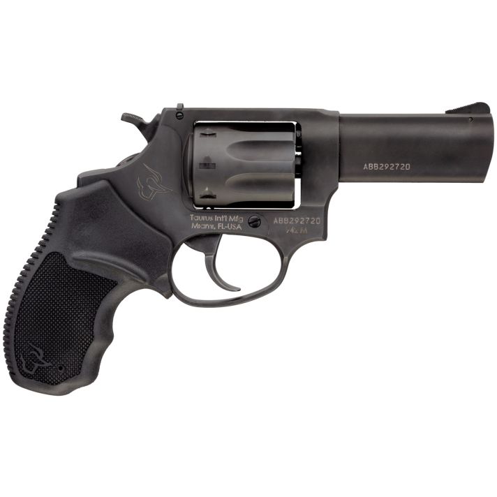 Taurus 2942M031 94222 WMR 8rd 3" Barrel, Overall Matte Black Finish Steel & Finger Grooved Black Polymer Grip