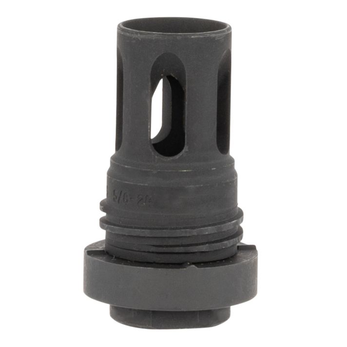 Yankee Hill 431524A Mini QD Flash Hider Black Phosphate Steel with 5/8"-24 tpi Threads & 2.13" OAL for 5.56x45mm NATO AR-Platform