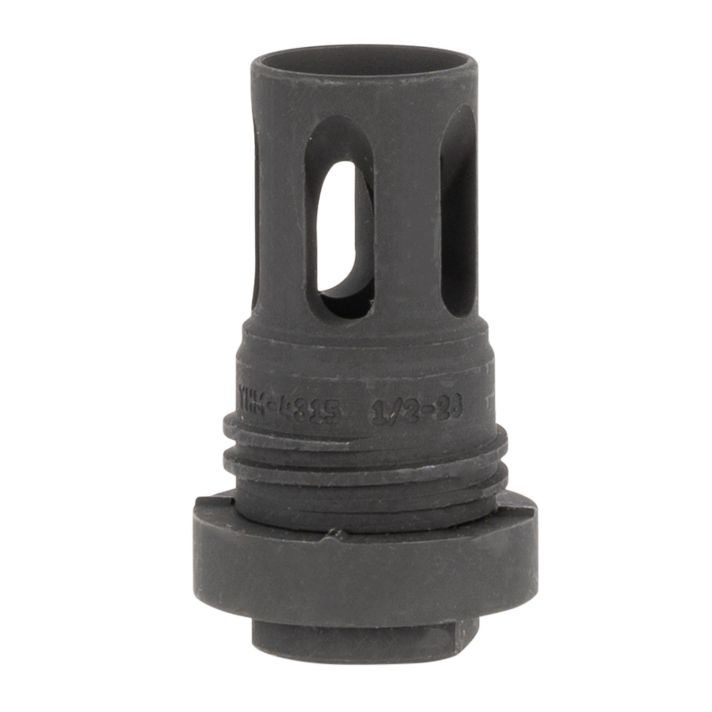 Yankee Hill 431528A Mini QD Flash Hider Black Phosphate Steel with 1/2"-28 tpi Threads & 2.13" OAL for 5.56x45mm NATO AR-Platform