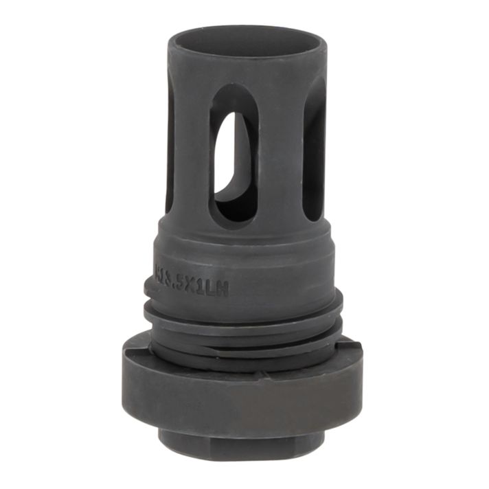 Yankee Hill 4315M13LA Mini QD Flash Hider Black Phosphate M13.5x 1 LH Threads 2.13" OAL for 5.56x45mm NATO AR-Platform