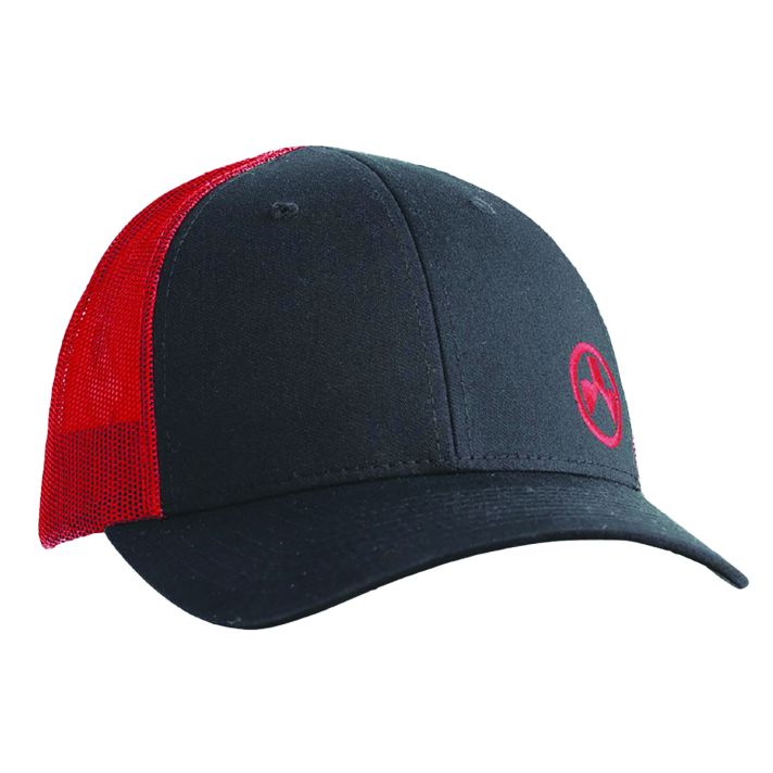Magpul MAG1106-003 Icon Trucker Hat Black/Red Adjustable Snapback M/L Structured