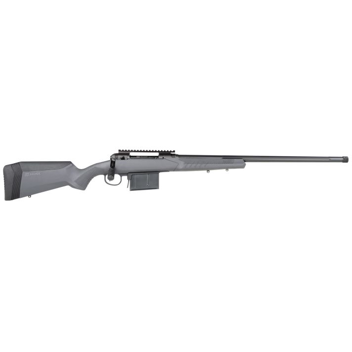 Savage Arms 57489 110 Tactical Full Size 300 Win Mag 5+1 24" Matte Black Heavy Threaded Barrel, Matte Black Picatinny Rail Carbon Steel Receiver, Adj AccuStock Matte Gray Synthetic Stock, Right Hand
