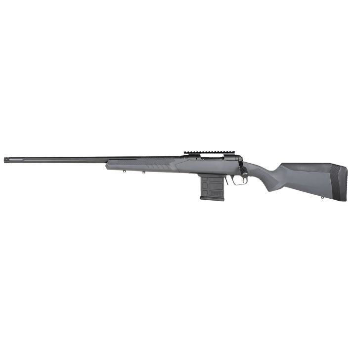 Savage Arms 57457 110 Tactical 6.5 Creedmoor 10+1 24", Matte Black Metal, Gray Fixed AccuStock with AccuFit, Left Hand