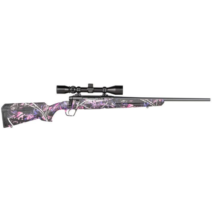 Savage Arms 57476 Axis XP Compact 6.5 Creedmoor 4+1 20" Matte Black Steel Barrel, Drilled & Tapped Steel Receiver, Fixed Muddy Girl Synthetic Stock, Weaver 3-9x40mm, Right Hand